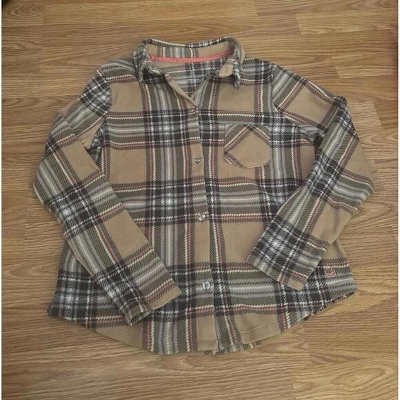 Cuddle Duds Button Up Flannel Top Size Small Petite - Picture 1 of 7